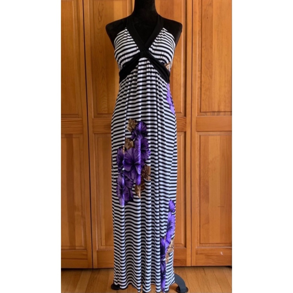 Carole Little Halter Maxi Dress